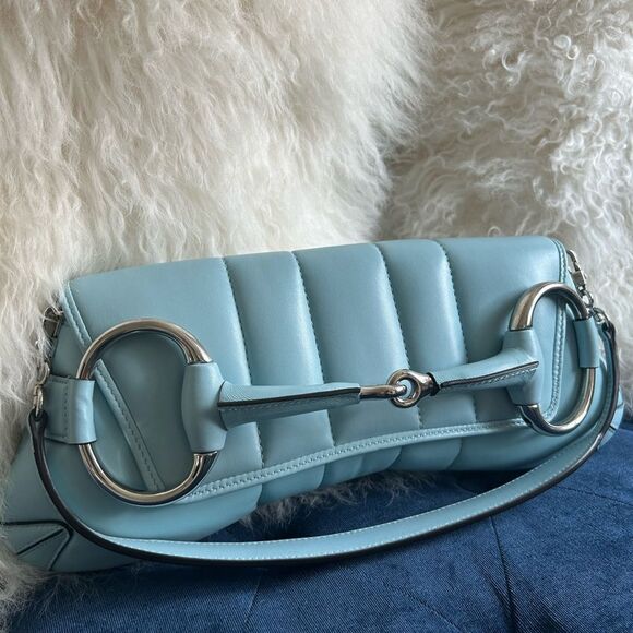 Gucci Handbags - Gucci Leather Horsebit Chain Medium